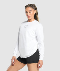 Legacy Oversized Long Sleeve Top White