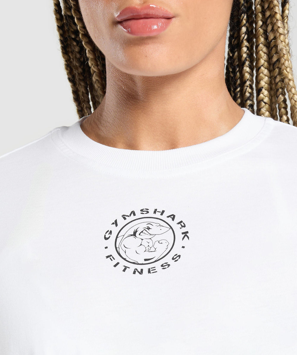 Legacy Oversized Long Sleeve Top White