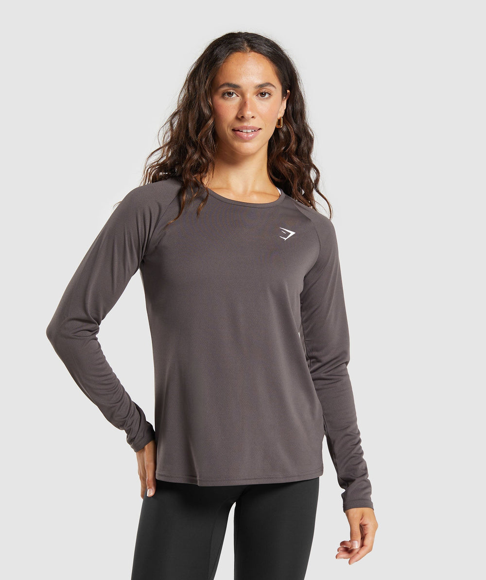Training Long Sleeve Top Greyed Purple