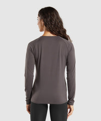 Training Long Sleeve Top Greyed Purple