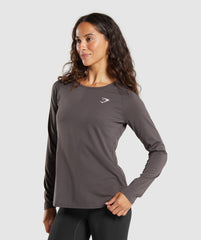Training Long Sleeve Top Greyed Purple