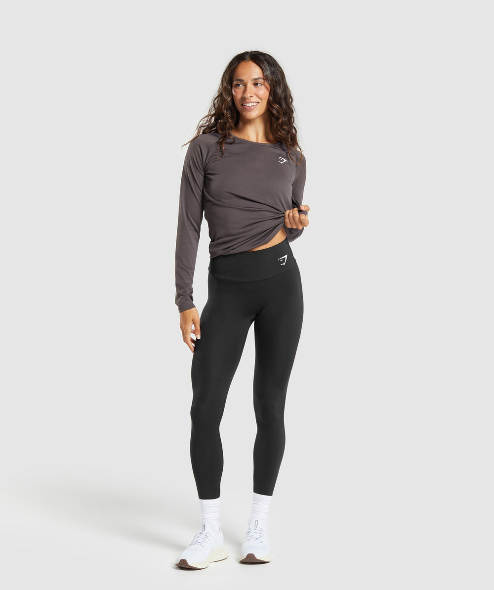 Training Long Sleeve Top Greyed Purple