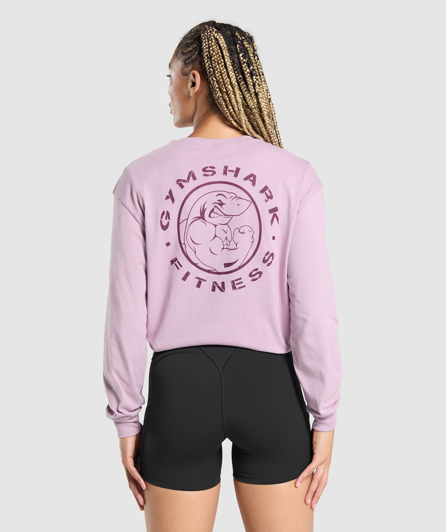 Legacy Oversized Long Sleeve Top Warm Lilac