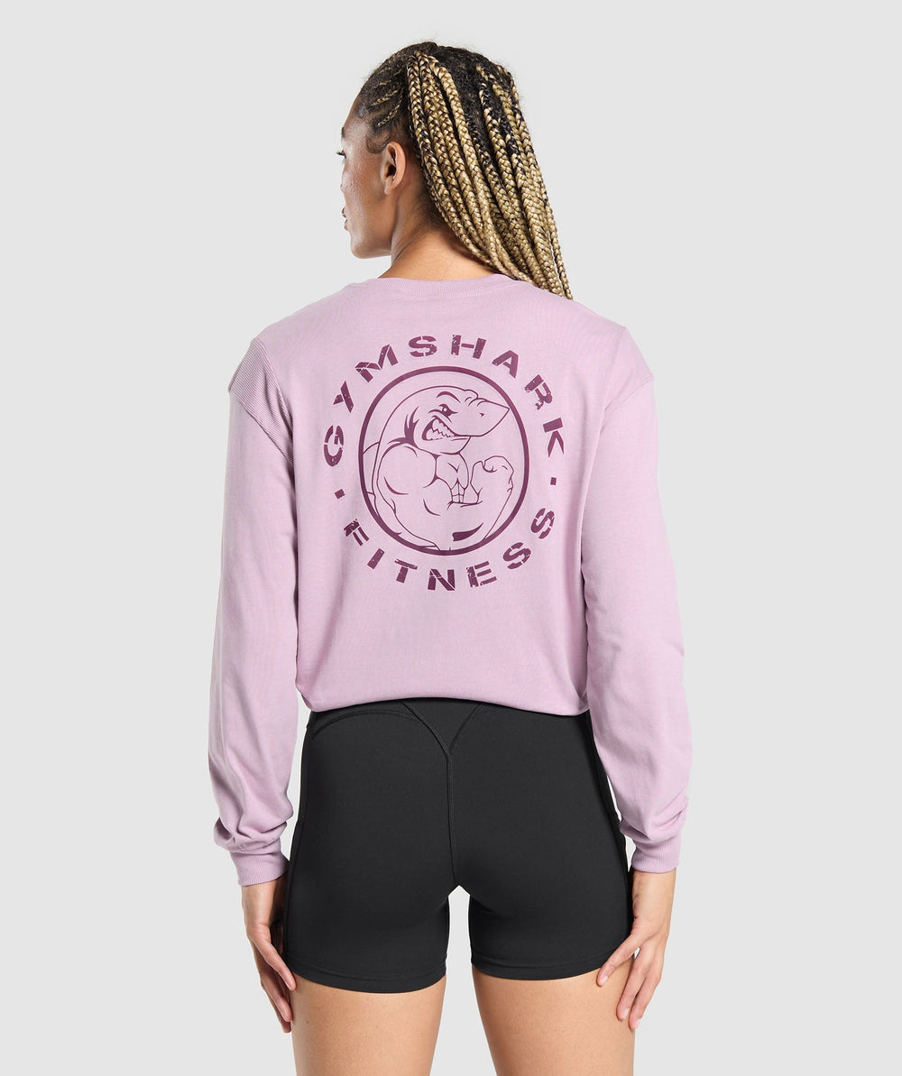 Legacy Oversized Long Sleeve Top Warm Lilac
