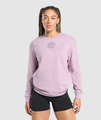 Legacy Oversized Long Sleeve Top Warm Lilac
