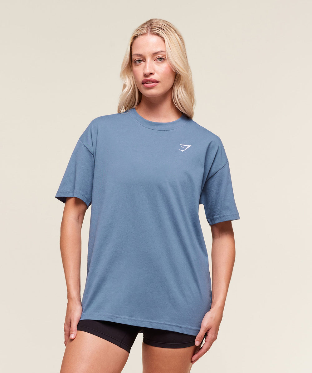 Training Oversized T-Shirt Worn Blue