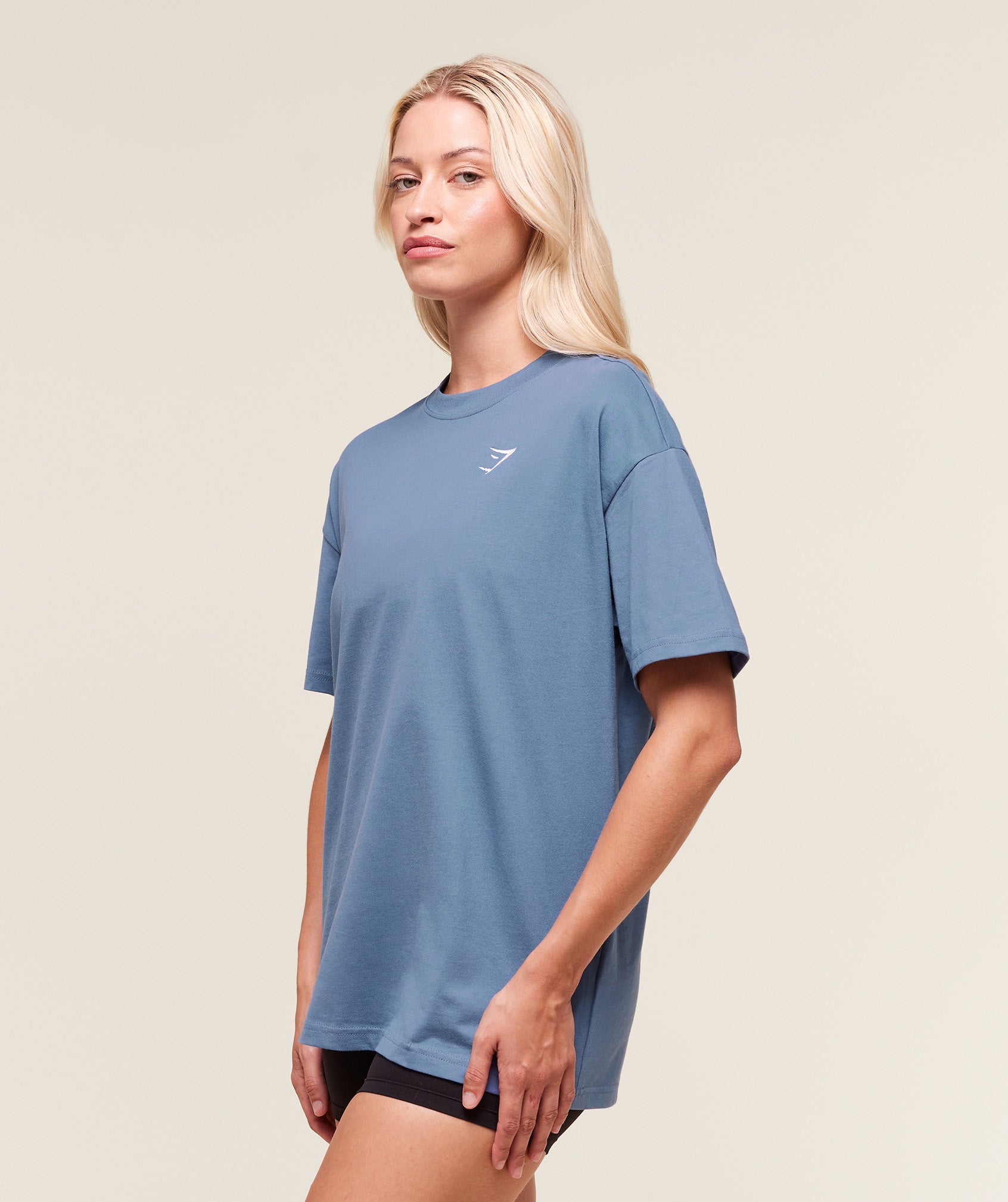 Training Oversized T-Shirt Worn Blue