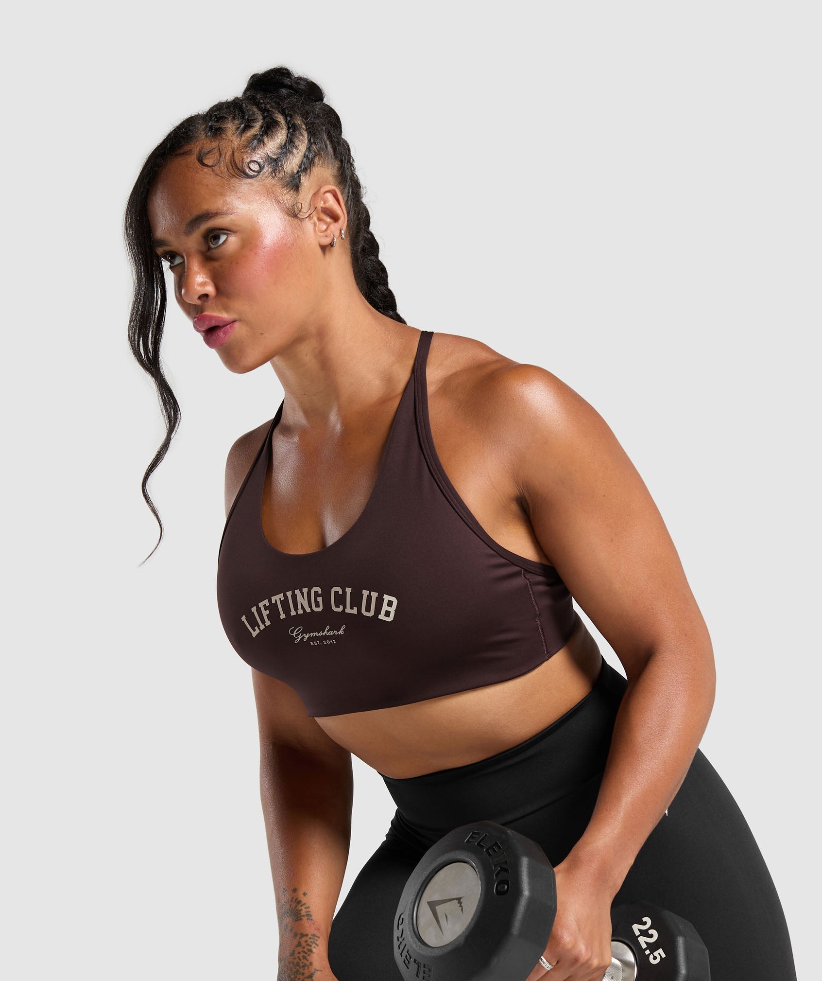 Lifting Club Retro Bra Heritage Brown