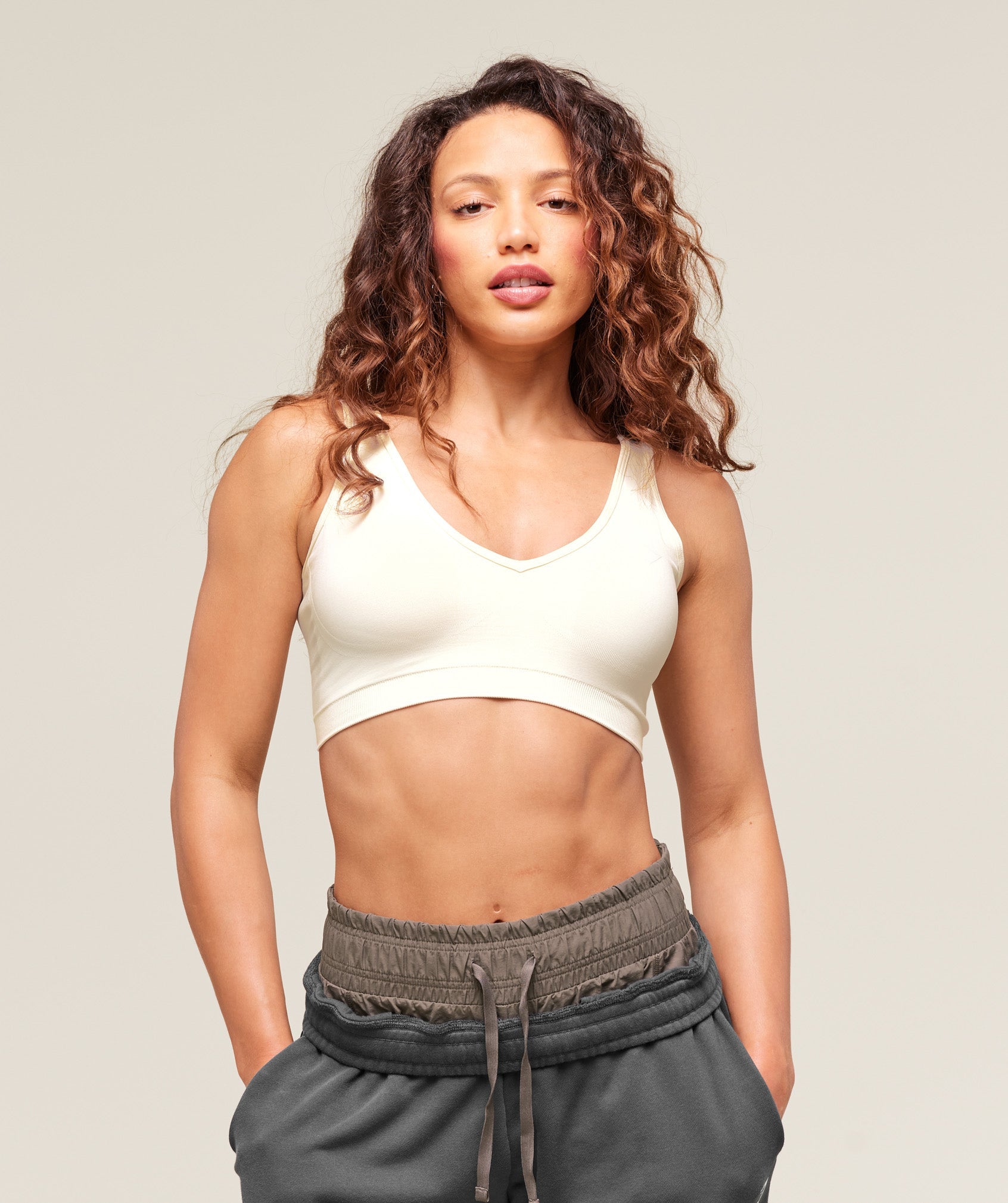 Everyday Seamless Sports Bra Soft White