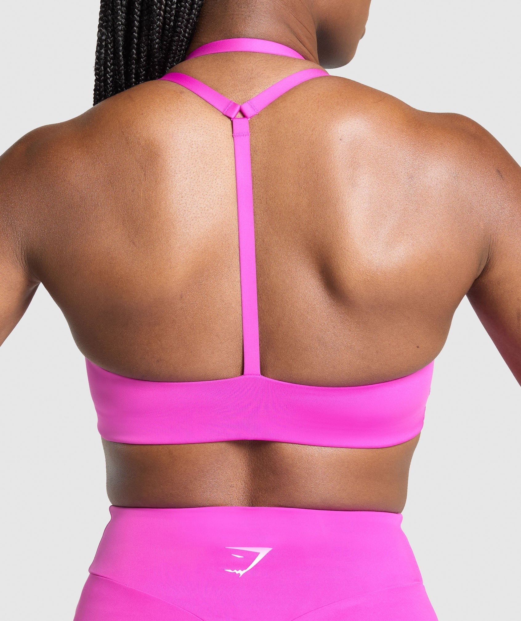 Reps T Back Sports Bra Vibrant Pink
