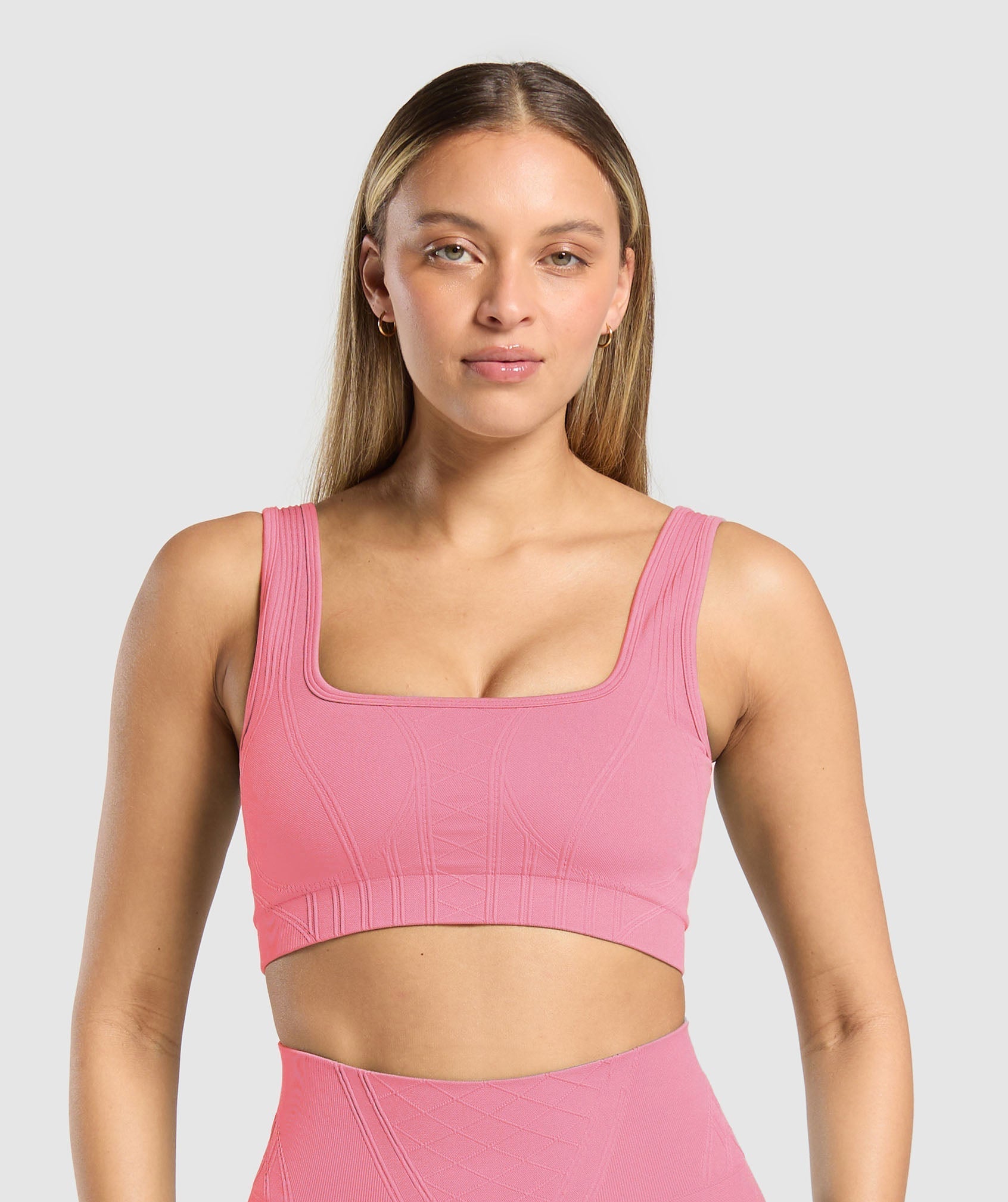 Corset Seamless Sports Bra Sunset Pink