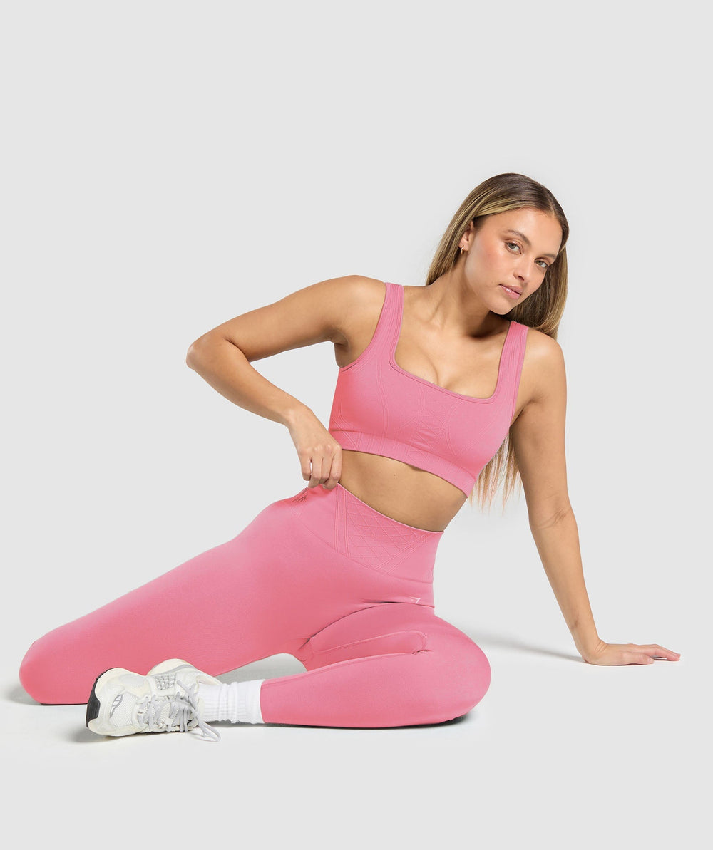 Corset Seamless Sports Bra Sunset Pink