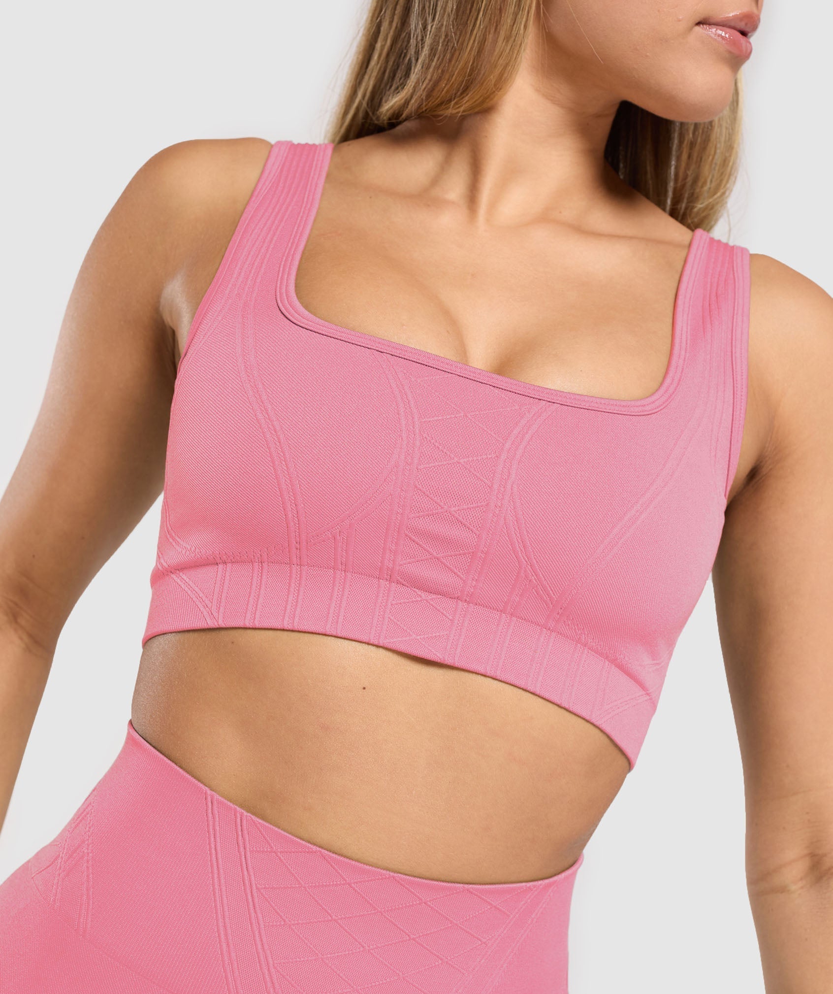 Corset Seamless Sports Bra Sunset Pink