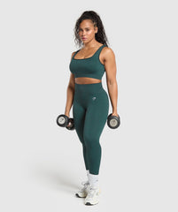 Adapt Fleck Sports Bra Darkest Teal/Functional Teal