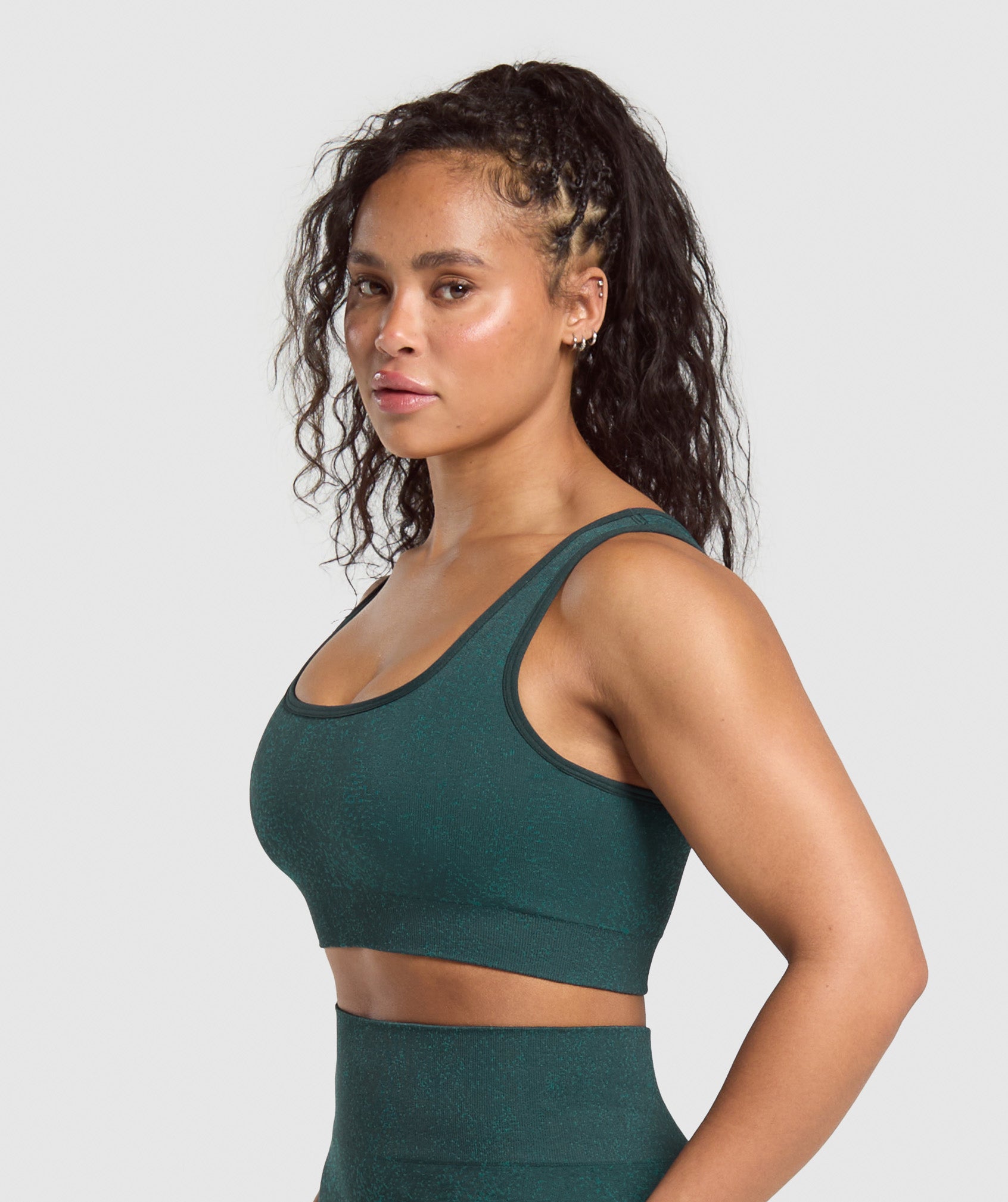 Adapt Fleck Sports Bra Darkest Teal/Functional Teal