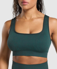 Adapt Fleck Sports Bra Darkest Teal/Functional Teal