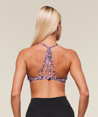 Printed Minimal Sports Bra Sour Pink