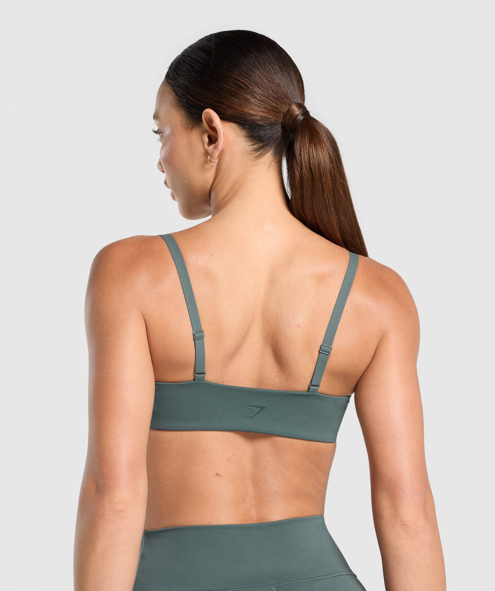 Elevate Ruched Sports Bra Slate Teal