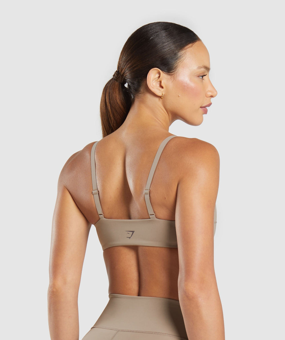 Elevate Ruched Sports Bra Lifestyle Brown