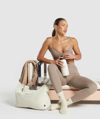 Elevate Ruched Sports Bra Lifestyle Brown