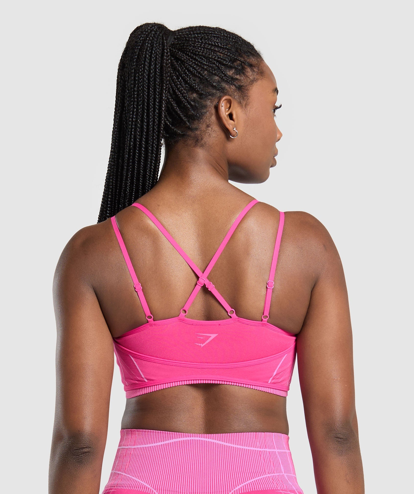Apex Seamless Strappy Sports Bra Valley Pink/Sour Pink