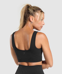Corset Seamless Sports Bra Black