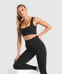 Corset Seamless Sports Bra Black
