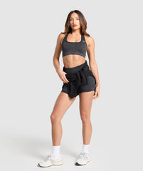 Adapt Camo Racer Back Sports Bra Asphalt Grey/Black