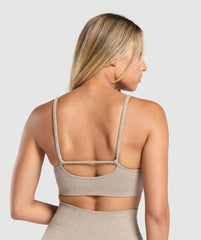 Luxe Seamless Bralette Pebble Brown Marl