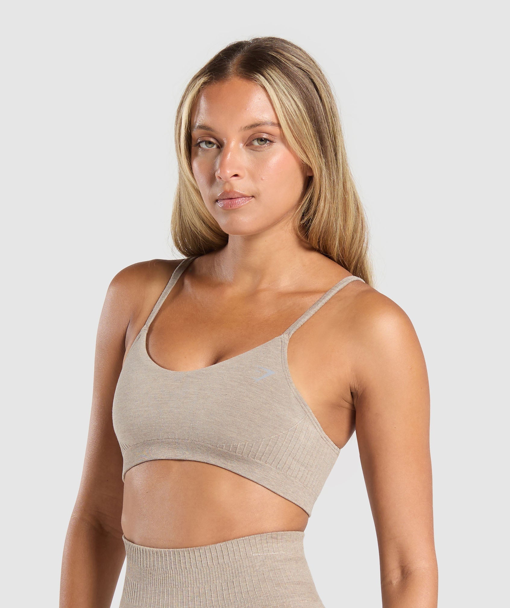 Luxe Seamless Bralette Pebble Brown Marl