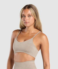 Luxe Seamless Bralette Pebble Brown Marl