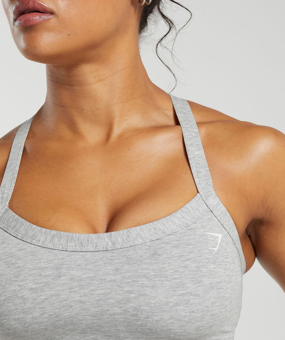 Cotton Lifting Sports Bra Light Grey Core Marl