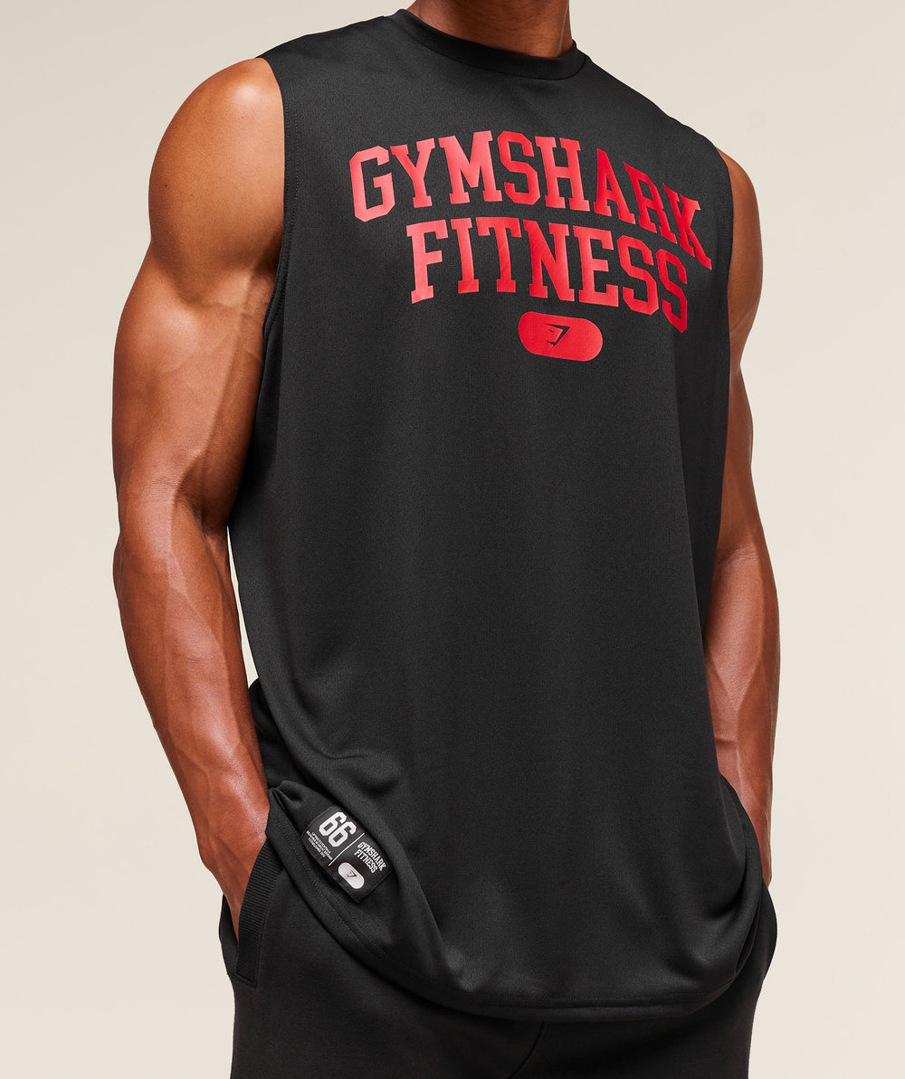 Varsity Tank Black