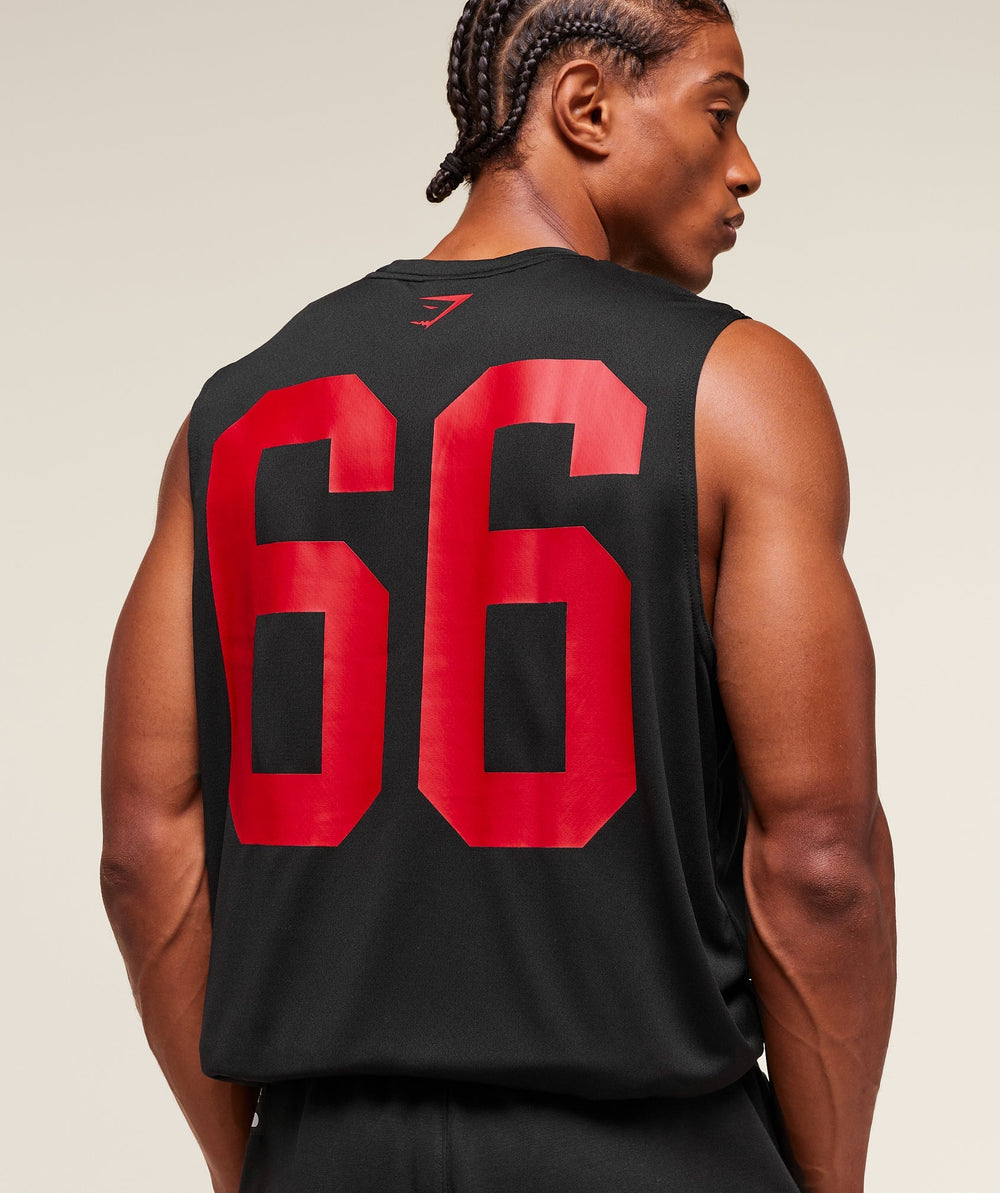Varsity Tank Black
