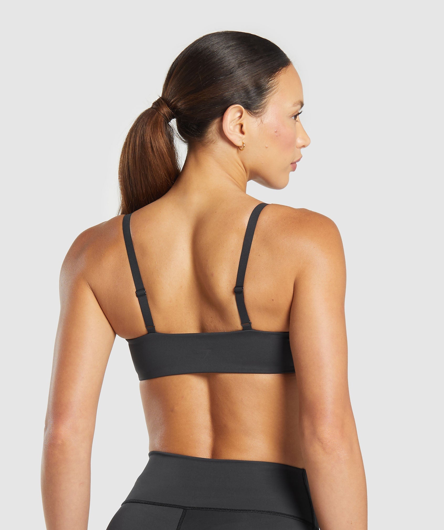 Elevate Ruched Sports Bra Black