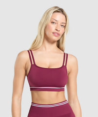Contrast Seamless Sports Bra Strong Pink