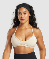 Minimal Sports Bra Ecru White