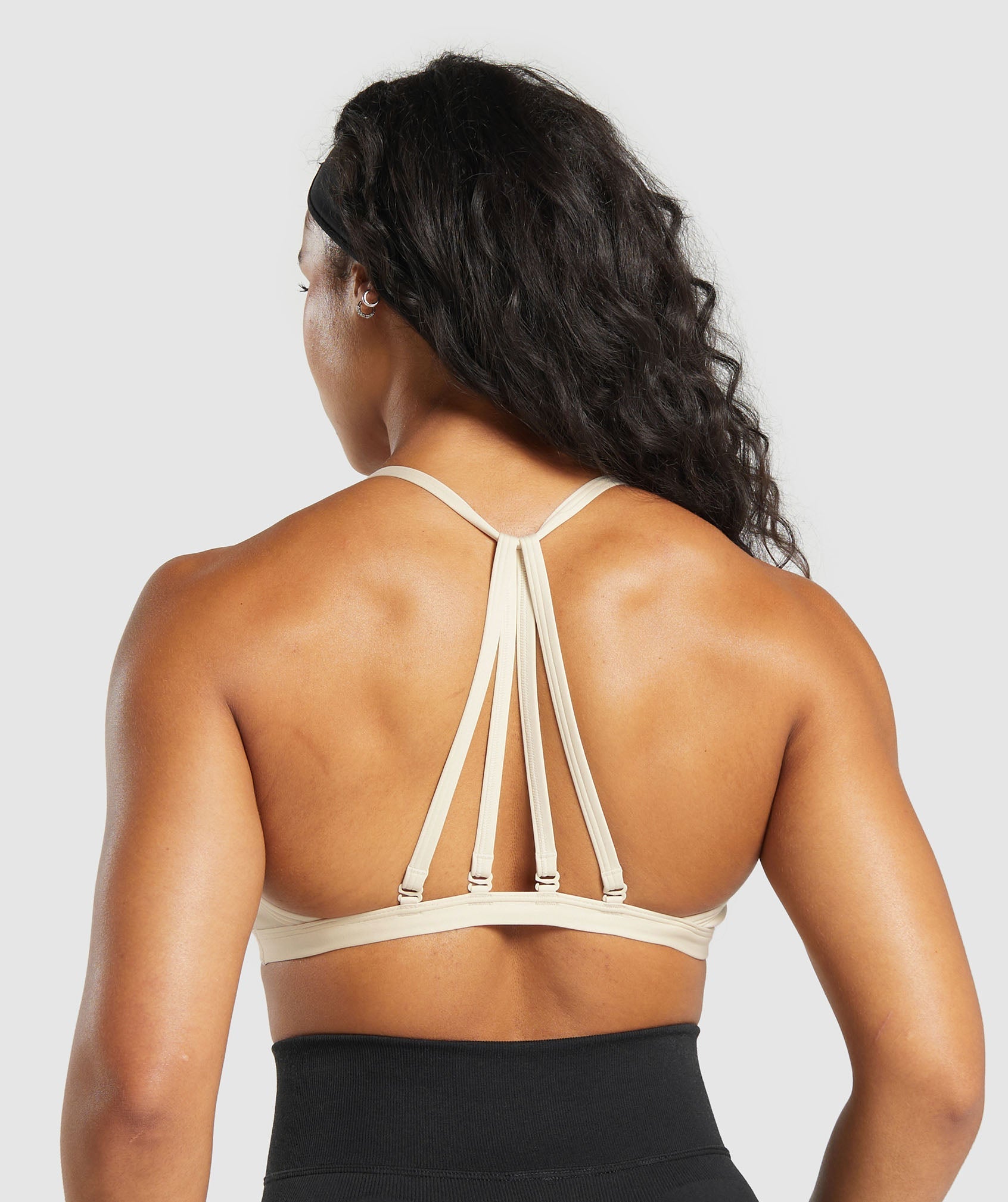 Minimal Sports Bra Ecru White