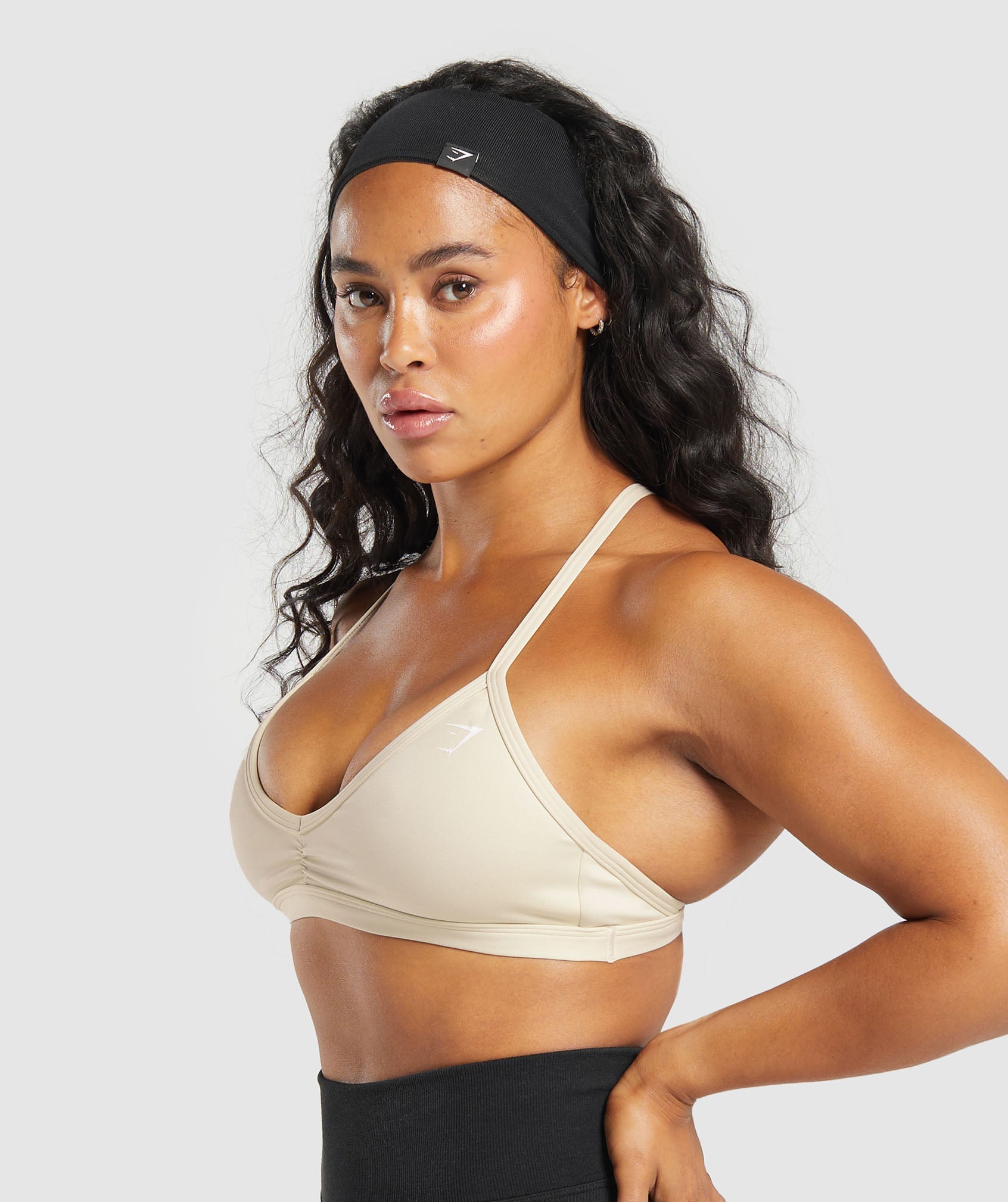 Minimal Sports Bra Ecru White