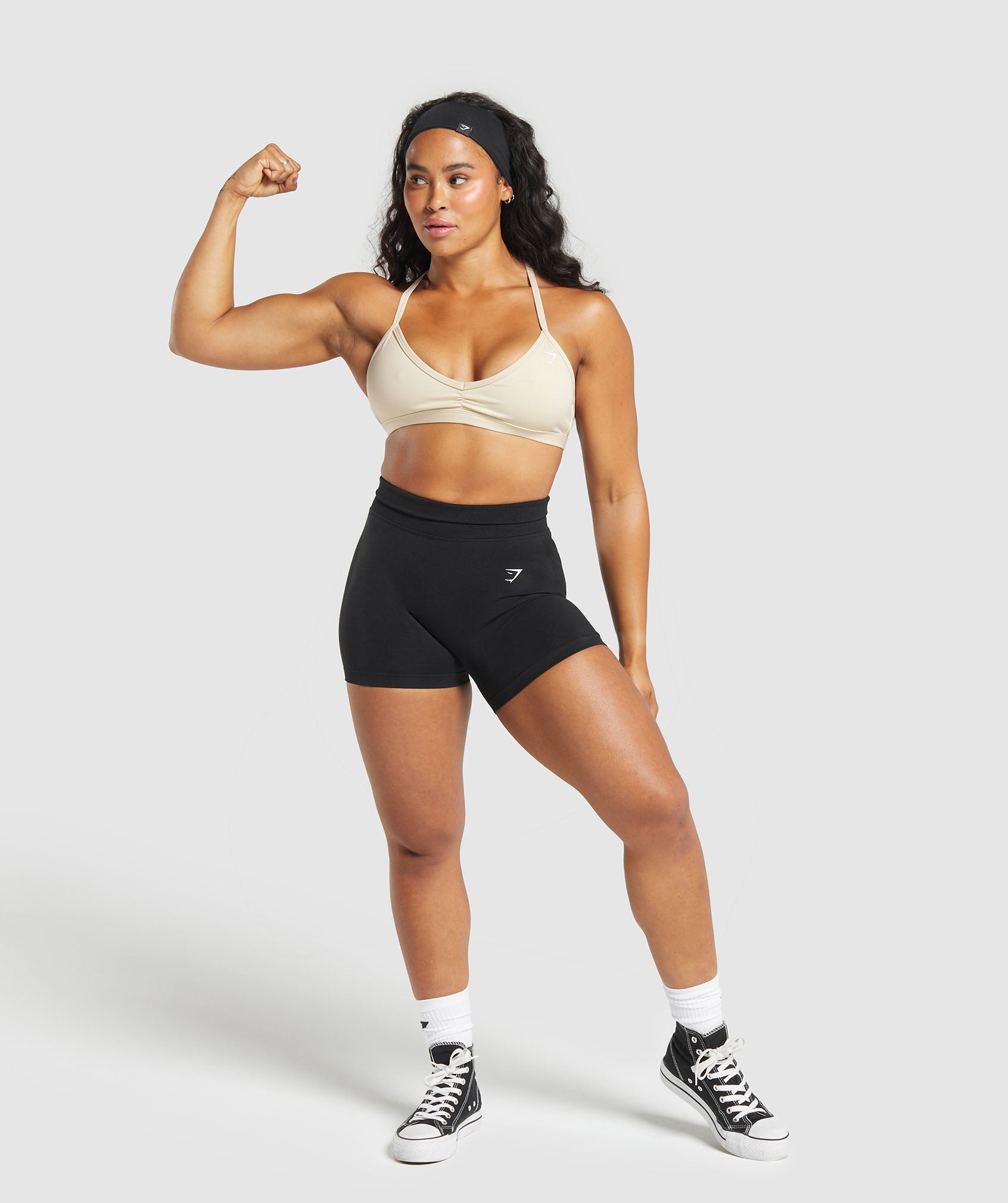 Minimal Sports Bra Ecru White