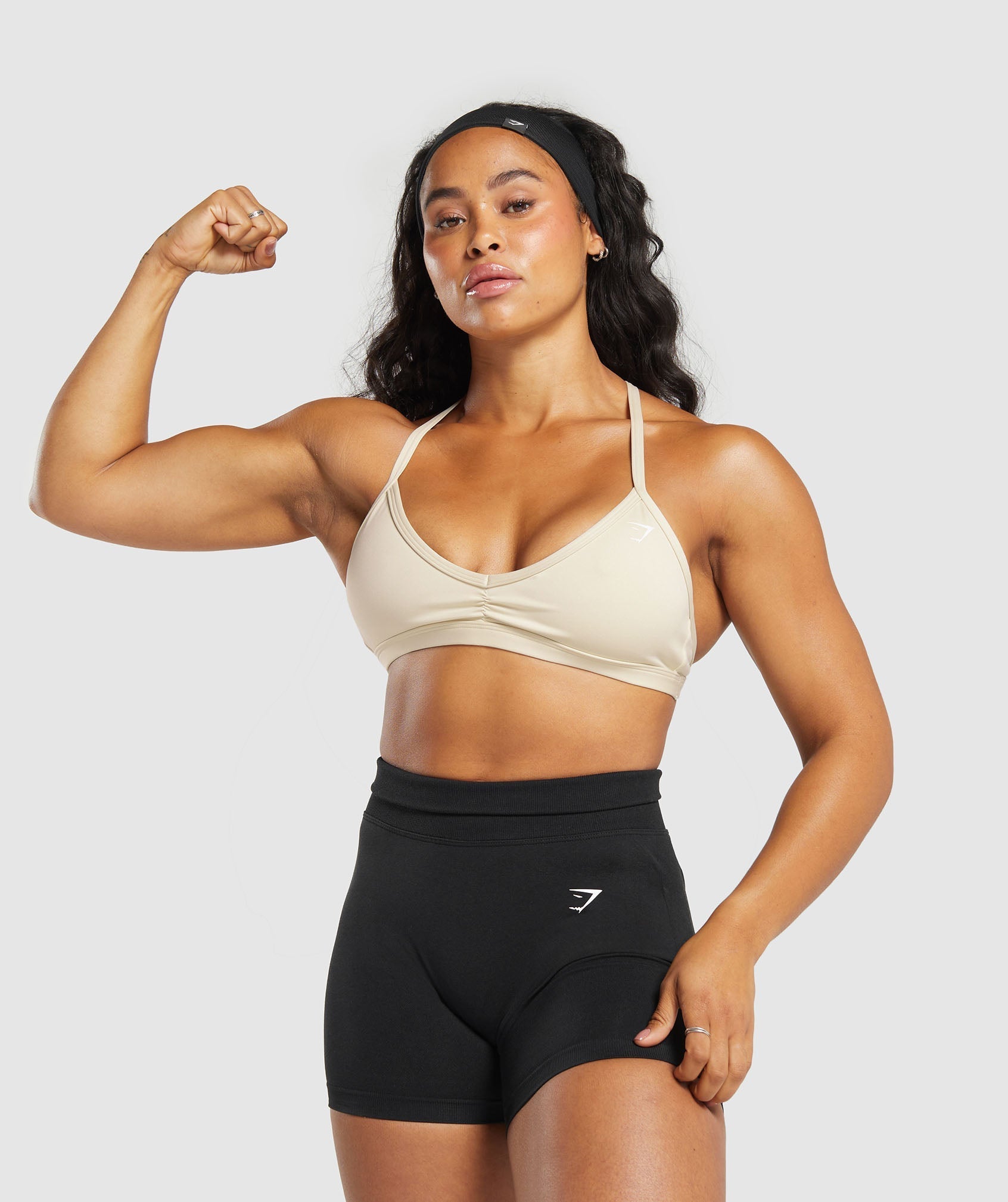 Minimal Sports Bra Ecru White