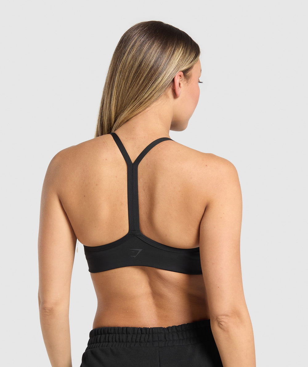 Campus Classics Graphic Sports Bra Black