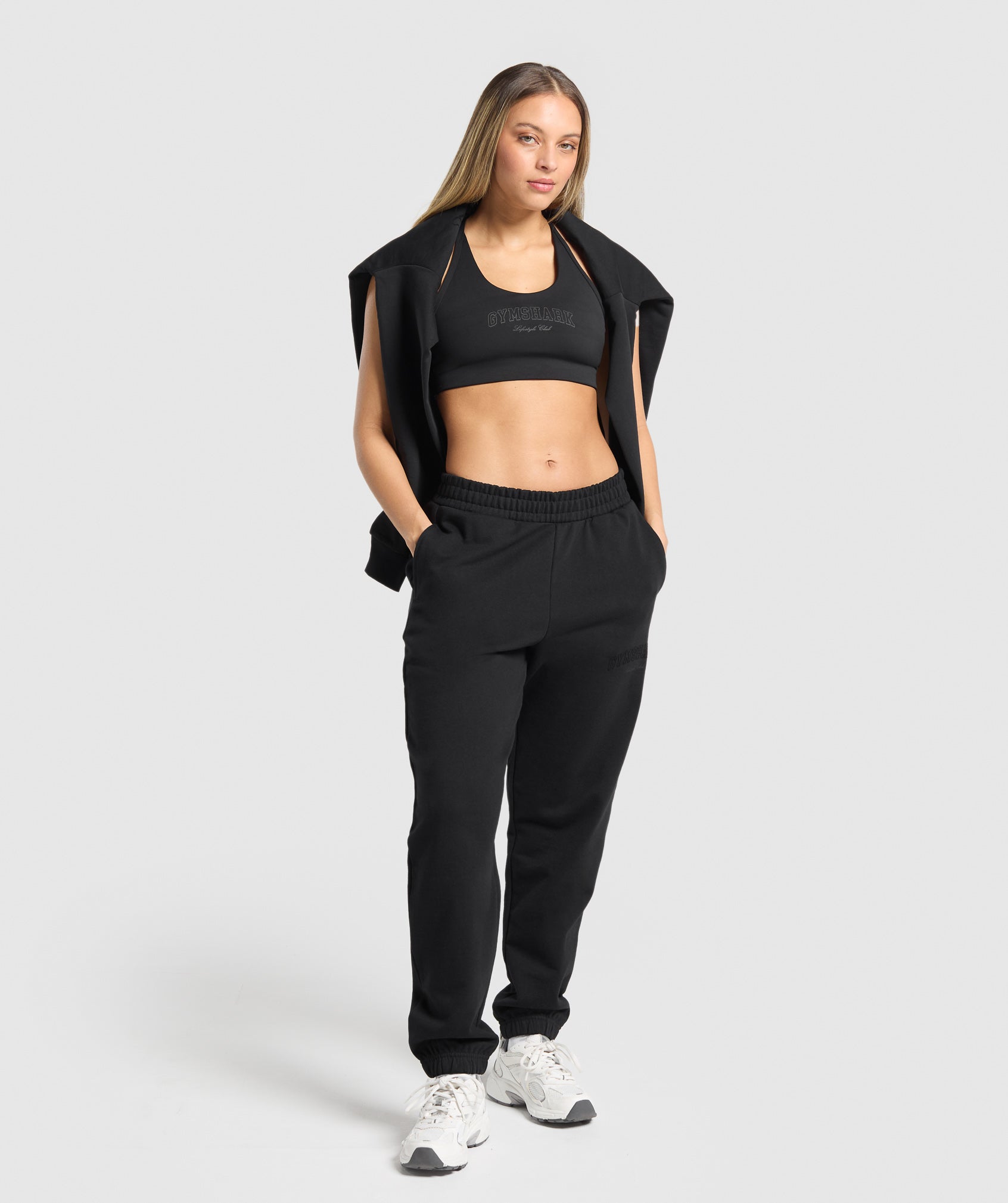 Campus Classics Graphic Sports Bra Black