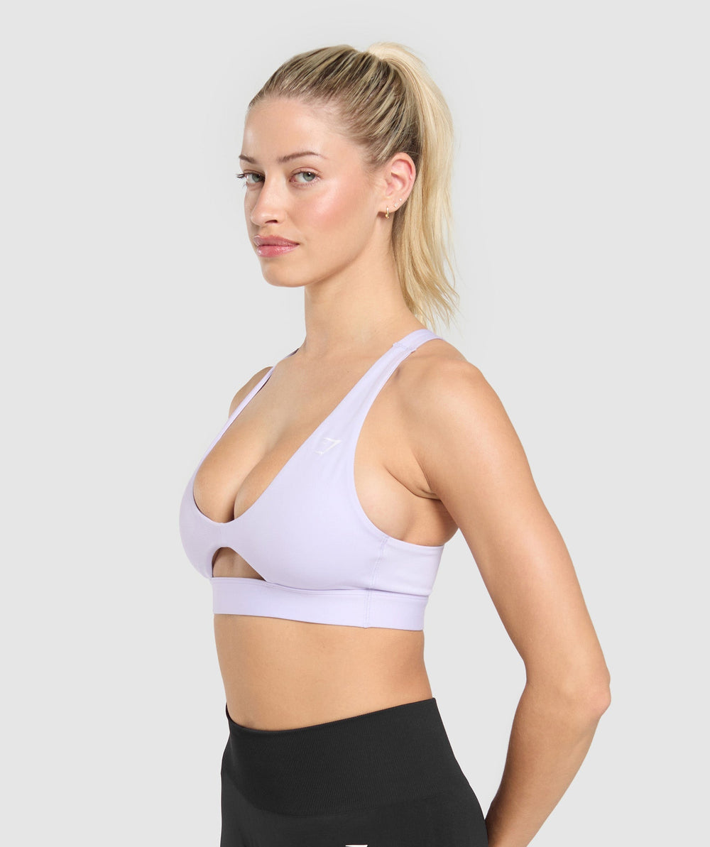 Peek A Boo Sports Bra Fresh Lilac