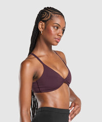 Twist Front Bralette Depth Purple