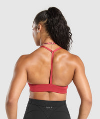 Power x T Back Sports Bra Varsity Pink