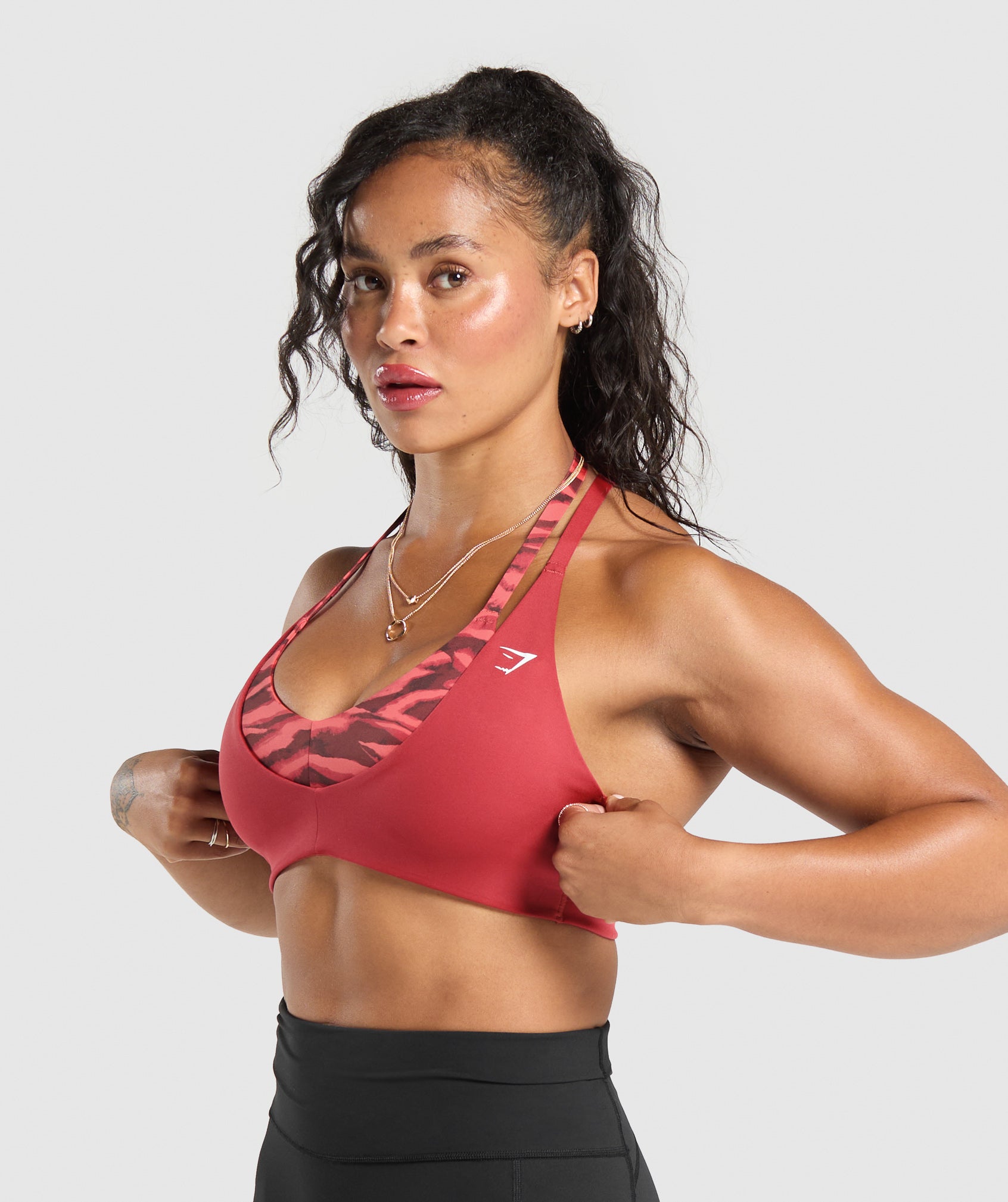 Power x T Back Sports Bra Varsity Pink