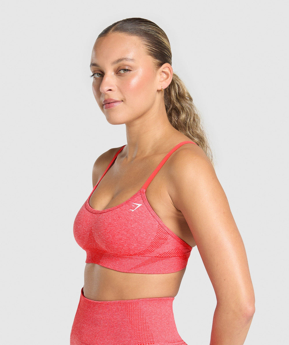 Vital Sports Bra Coral Red Marl