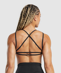 Back Gains Sports Bra Black