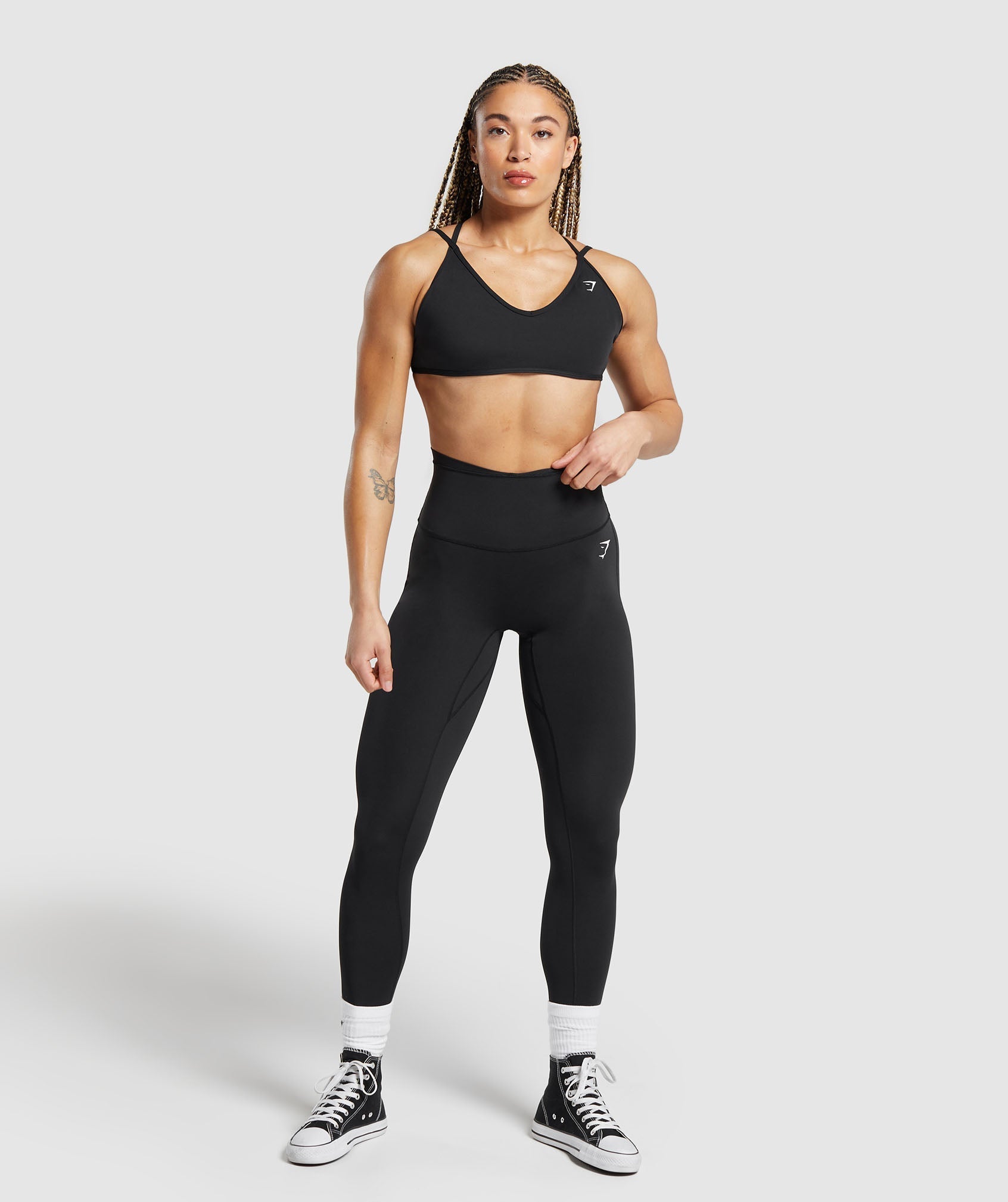 Back Gains Sports Bra Black